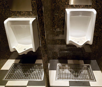 Commercial Restaurant Urinals - Orange Plumbing Project