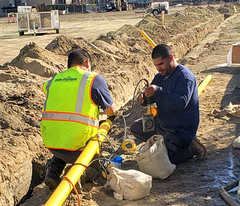 New Construction Plumbing - Orange County Industrial Warehouse Plumbing Project